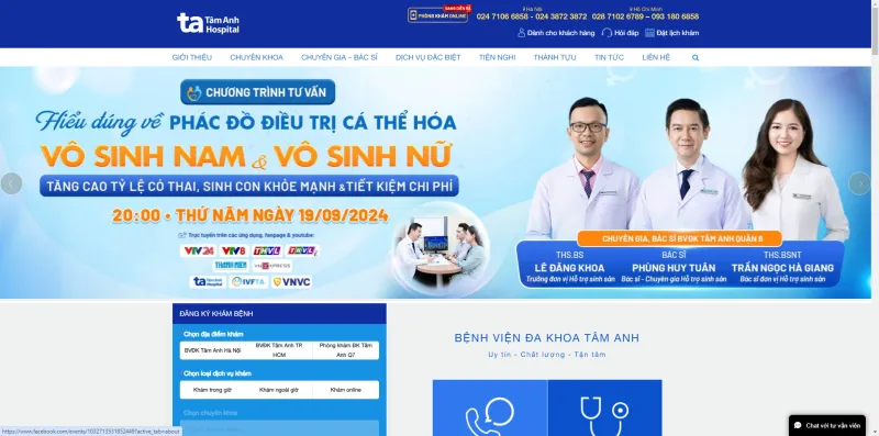 Một website Bệnh viện, phòng khám, tại Việt Nam thường có các chức năng gì ?